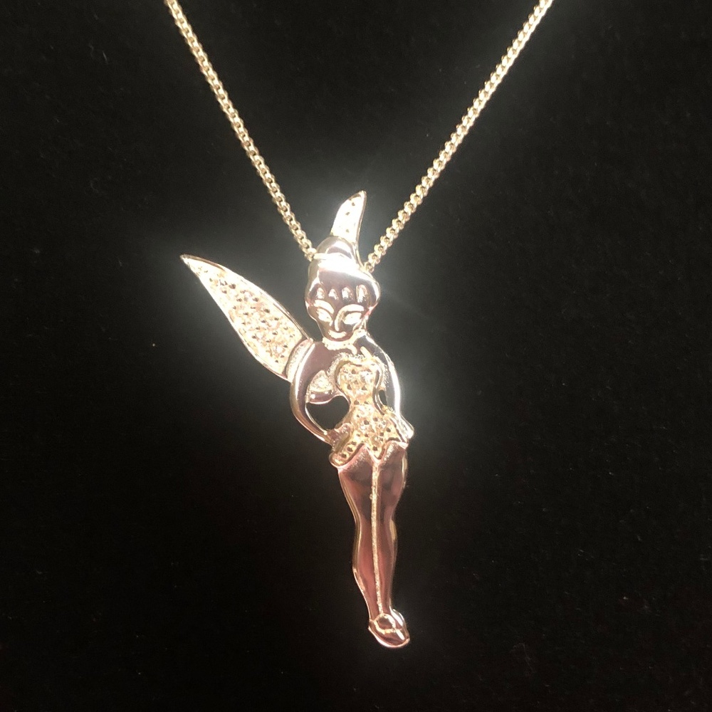 Disney Tinker Bell Sterling Silver Necklace